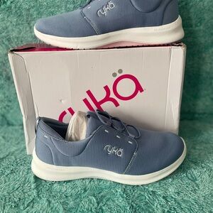 Ryka Periwinkle Blue Lace-Up Athletic Sneakers